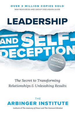 book cover, a tromp-l'oeil torn segment reveals in bold letters “SELF-DECEPTION”